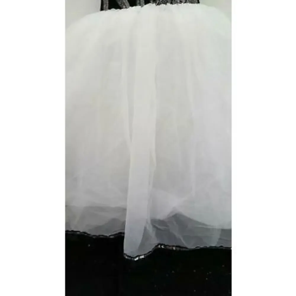 Pre-Owned Dance Costume Curtain Call E1382 Large Child White Long Tutu Ballet G